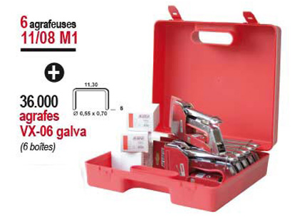 173897 - kit 6 agrafeuse manuelles